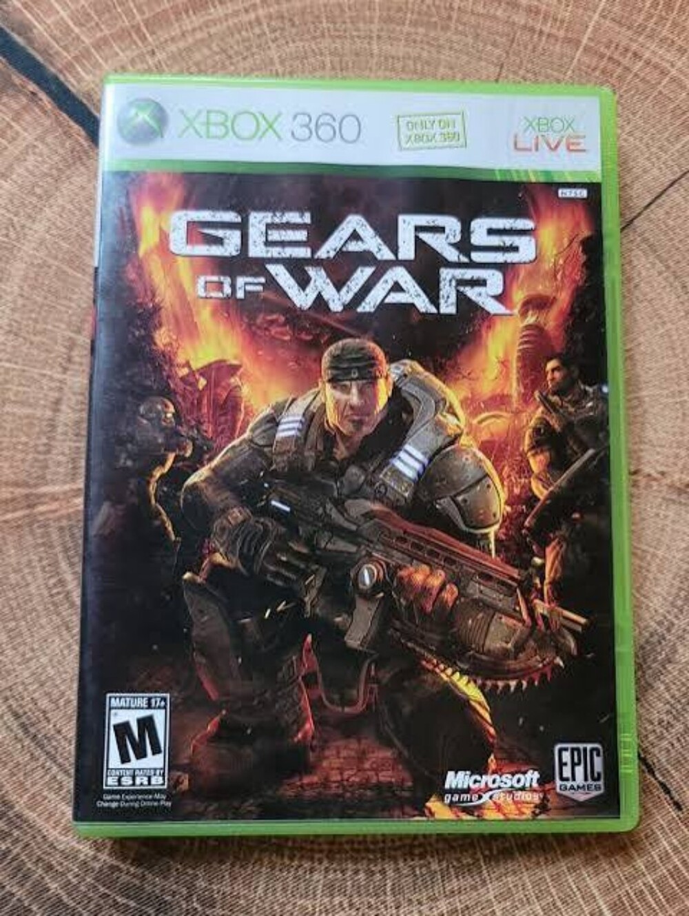 Microsoft Xbox 360 Gears of War - Black & Green Cover